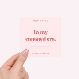 Engagement Candle - Gift For Engaged Friend Gifts Couple in My Era Label - thumbnail 2