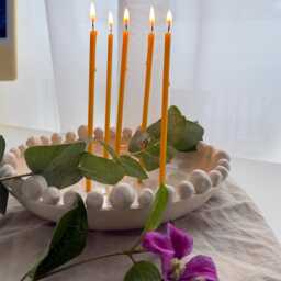 Pure Beeswax Candles/ Honey Scented Decorative Thin Taper For Birthdays, Church Prayers/ Drip Free & Smokeless/ - thumbnail 3