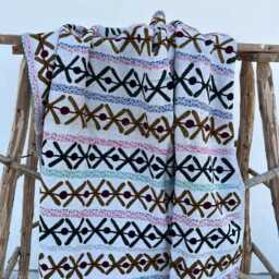 Vintage Suzani Kantha Quilt Traditional Hand Embroidered Cotton Throw Reversible Bohemian Bed Cover - thumbnail 3