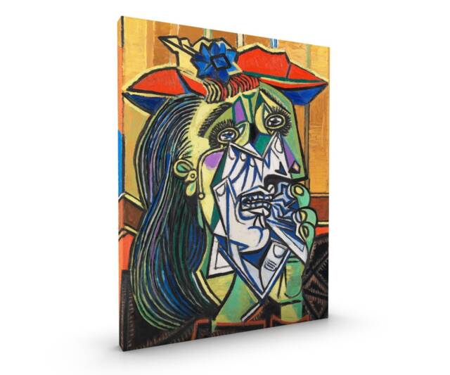 Weeping Woman Picasso Canvas Or Poster Print Glossy in Various Sizes - image 1