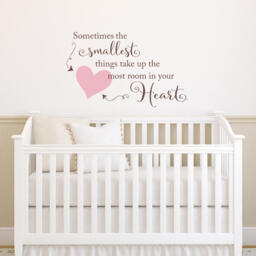 Heart Wall Decal Nursery Decor, Baby Vinyl Art - thumbnail 1