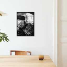 Vintage Leopard Poster Print, Luxury Fashion, Fine Art Photography Wall Art, Museum Quality Classic Animal Black & White - thumbnail 2