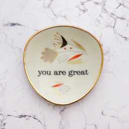 Wall Plate You Are Great Typo 10 cm Vintage Deko Deko Wall Hanging - thumbnail 2