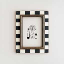 Wirehaired Dachshund Wall Art, Drawing, Dog Lovers Gift, Wirehair Dachshund Poster, Customisable Colour - thumbnail 3
