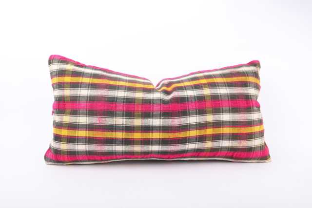 Handmade Kilim Pillow Cover Vintage Turkish Wool Lumbar Cushion - 12x24 - image 1