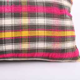 Handmade Kilim Pillow Cover Vintage Turkish Wool Lumbar Cushion - 12x24 - thumbnail 2