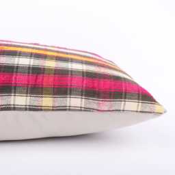 Handmade Kilim Pillow Cover Vintage Turkish Wool Lumbar Cushion - 12x24 - thumbnail 4