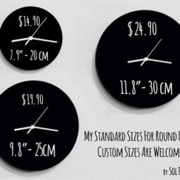 Whatever Hand Symbol/Round Black - Wall Clock - thumbnail 2