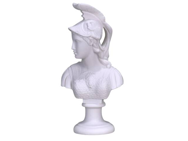 Athene Athena Minerva Pallas Goddess Of Wisdom Bust Head Statue Sculpture 9.84In - 25cm - image 1