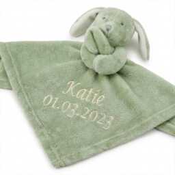 Personalised Baby Comforter Bunny Gift Soft Toy Comfort Blanket Security Cute Newborn Keepsake Name Boy Girl Present 2026 - thumbnail 3