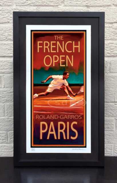 French Open Tennis Sports Art Poster Print - image 1