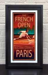 French Open Tennis Sports Art Poster Print - thumbnail 1
