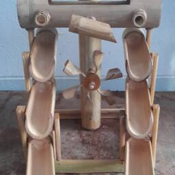 Bamboo Fountain With Turbine Handmake From Real Bamboo - thumbnail 3