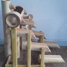 Bamboo Fountain With Turbine Handmake From Real Bamboo - thumbnail 4