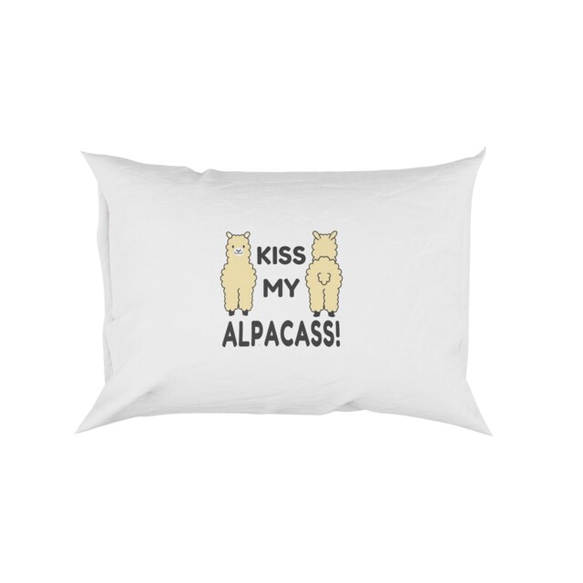 Kiss My Alpacass Alpaca Funny Novelty Rude Soft Pillowcase Pillow Case Cover Gift Bedroom Bed Decoration