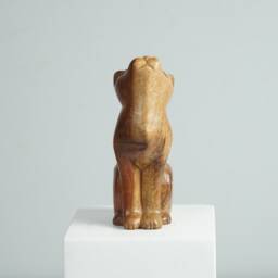 Wooden Cat Sculpture, Animal Statue, Wood Carving, Artwork, Handcrafted, Unique Figurine, Tabletop Decor, Handmade Birthday Gift - thumbnail 3