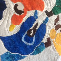 Blanket Toss - Fabric Wall Hanging Living Room House Warming Gift - thumbnail 2