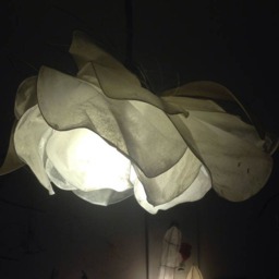 Ceiling Light-Plater White Flower in Easy Cleaning Paper - thumbnail 2