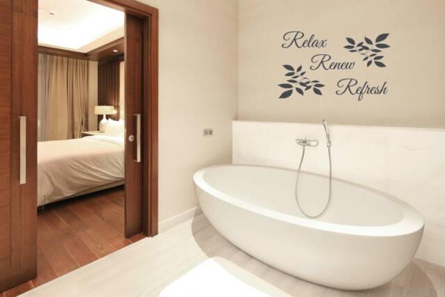 Relax Renew Refresh Vinyl Wall Decal. Perfect Addition To Your Bathroom - Bathroom Decal - image 1