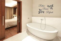 Relax Renew Refresh Vinyl Wall Decal. Perfect Addition To Your Bathroom - Bathroom Decal - thumbnail 1