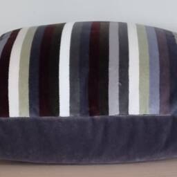 Christian Lacroix Striped Velvet Cushion Cover - 45x45 cm - thumbnail 2