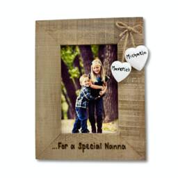 Special Grandma/Nana - Personalised Photo Frame Driftwood Wooden 6x4 - thumbnail 1