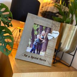 Special Grandma/Nana - Personalised Photo Frame Driftwood Wooden 6x4 - thumbnail 2