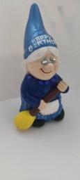 Happy Birthday Garden Gnome , Personalised, Quirky Gift Any Age, Handmade To Order - thumbnail 2