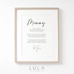 Mommy To Be Poem From Bump A4 A5 Print, Christmas Gift, Pregnancy Announcement, New Mom Christmas, Mommy, Gift - thumbnail 1