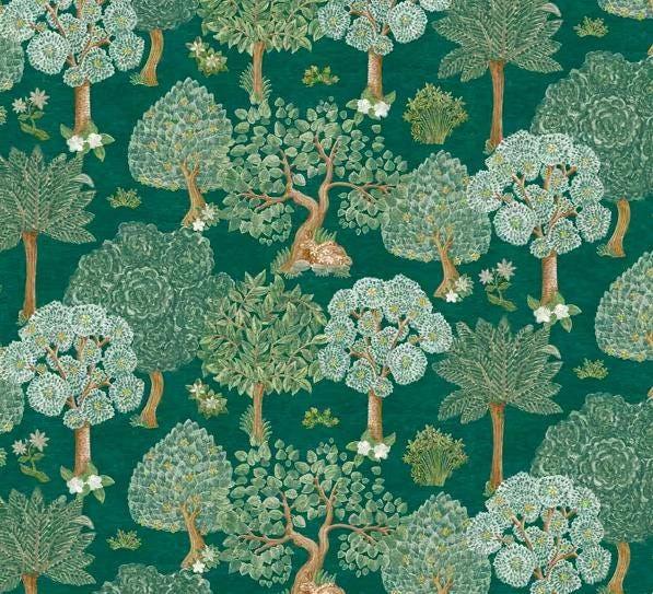 Woodland Crib Sheet Neutral Cotton Baby Bedding - image 1