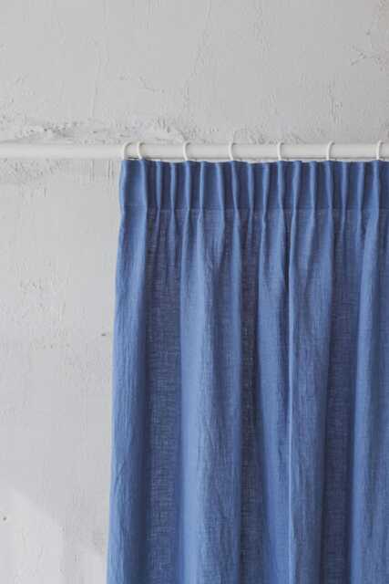 Pencil Pleat Linen Curtain - Soft Natural Fabric, Handmade For Living Room Or Bedroom, Light & Airy Drapery With Pleats - image 1