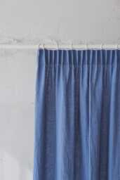 Pencil Pleat Linen Curtain - Soft Natural Fabric, Handmade For Living Room Or Bedroom, Light & Airy Drapery With Pleats