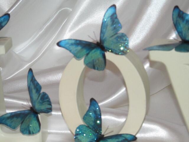 3D Lilac Wedding Butterflies Exotic Table Decorations, Diy Wall Art - image 1