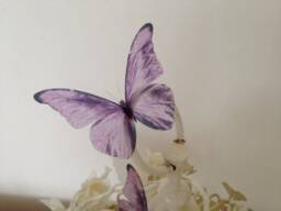 3D Lilac Wedding Butterflies Exotic Table Decorations, Diy Wall Art - thumbnail 3