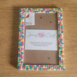 Colourful Clay Smiley Faces Slices Photo Frame 4 X 6 Inches - thumbnail 3