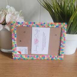 Colourful Clay Smiley Faces Slices Photo Frame 4 X 6 Inches - thumbnail 2