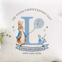 Personalised Christening Gift, Chrsitening Gift For Godchild, Baptism Cushion, Day - thumbnail 2