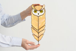 Whimsical Barn Owl Wall Hanging Stained Glass Feather Suncatcher Forest Nursery Decor New Home Gift For Mom Birdwatcher Gift
