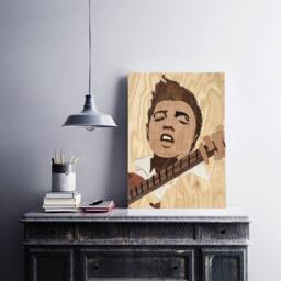 Elvis Presley Wall Art Wood Portrait - thumbnail 2