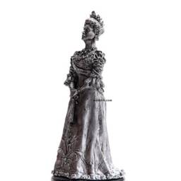 54mm Russia. Empress Alexandra Fedorovna 132 Scale Metal Figurine - thumbnail 3