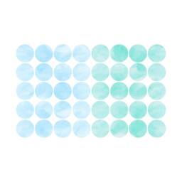 Watercolor Polka Dot Wall Decals Baby Blue & Mint Green Nursery Decor - thumbnail 2