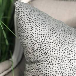 Silver Textured Cushion Cover - Silver Pillow Luxury Cushions Decor Grey - thumbnail 2