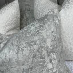 Luxury Silver Cushion Cover, Modern Luxury Grey Bedroom Rectangle Bolster , Decorative Lumbar Pillow Venus - thumbnail 2