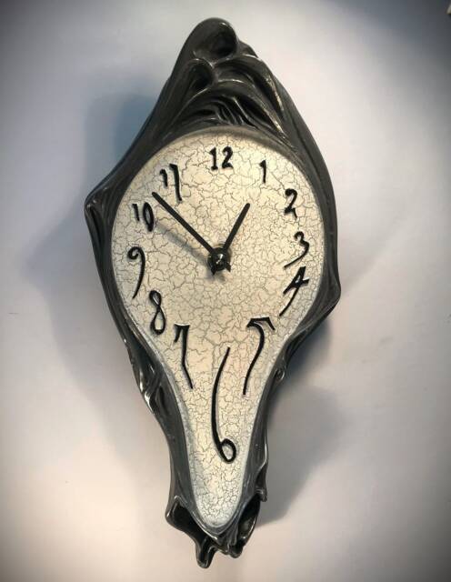 Art Nouveau Melting Wall Clock, Surreal Decorative Timepiece - image 1