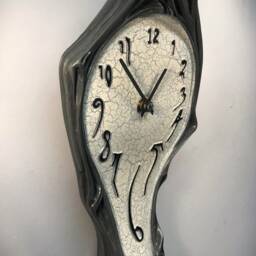 Art Nouveau Melting Wall Clock, Surreal Decorative Timepiece - thumbnail 2
