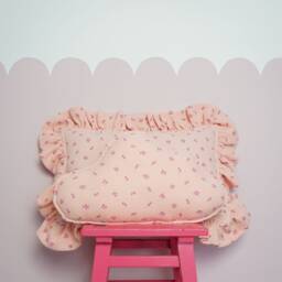 "Muslin Cloud Pillow ""Pink Forget-Me-Not" - thumbnail 2