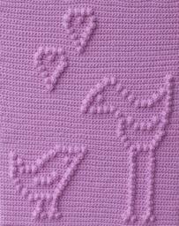 Love Birds Crochet Baby Blanket Pattern - Snuggle Blinkie - PDF Pattern