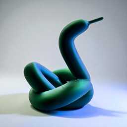 Balloon Swan Sculpture, Modern Art, Quirky Home Decor - thumbnail 3