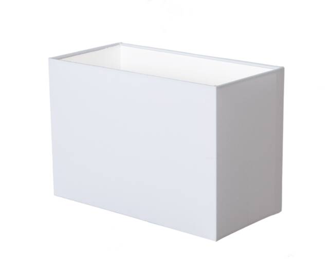 Handmade White Cotton Rectangle Lampshade