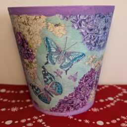 Plant Pot, Ceramic Pot, Pot & Planter, Flower Pot, Garden Pot, Indoor & Outdoor Pot, Decoupage, Gift, Pot Saucer, Home Garden Decoration - thumbnail 2